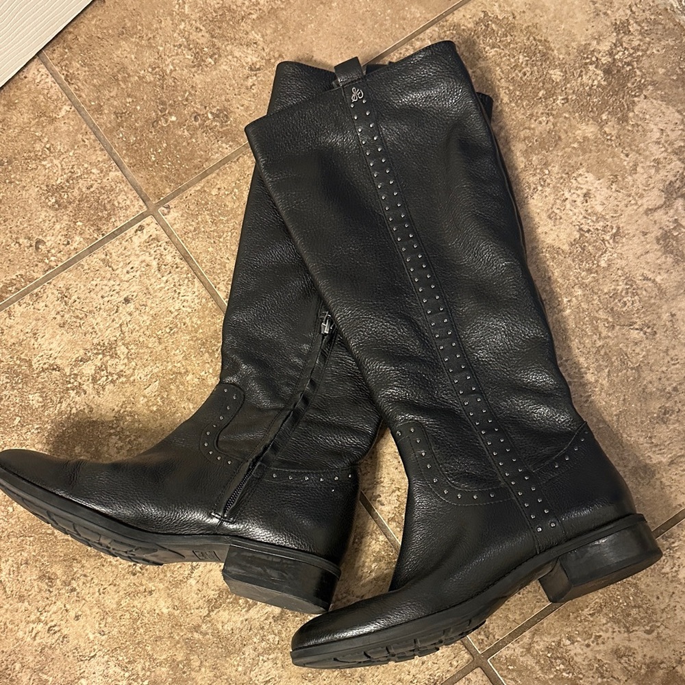 Sam Edelman “Prina” Elegant Black Knee-High Boots